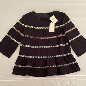 English Factory Ladder Lace Babydoll Top